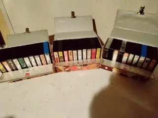  3 super fede retro kassettebåndopbevarings kasser