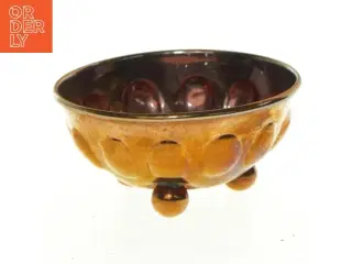 Antik kobberskal (str. 8 cm)