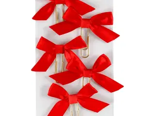 Røde Metalklips 40x70 mm - 5 stk. til kreative projekter