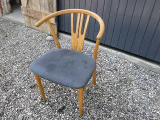 1 stk Armstol med Grå Stof 
