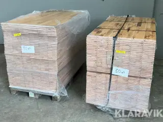 Gulvparket Junckers bøgeparket massiv 22 mm cirka 100 m2
