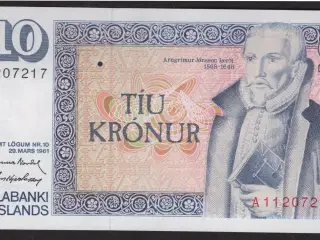Island 10 Kronur 1981