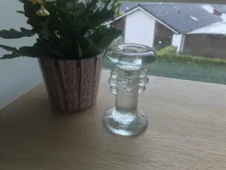 Lysestage, glas, ukendt oprindelse