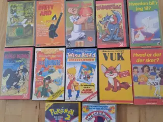 Tegnefilm på VHS.