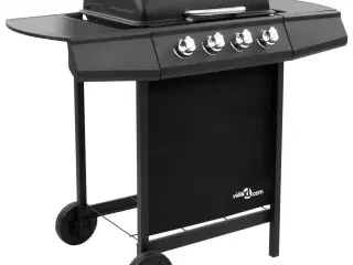 Gasgrill 4 brændere sort