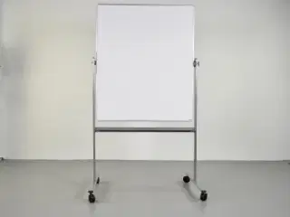 Lintex dobbeltsidet whiteboard svingtavle på hjul, smal