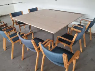 Kontor/kantine mødebord med stole