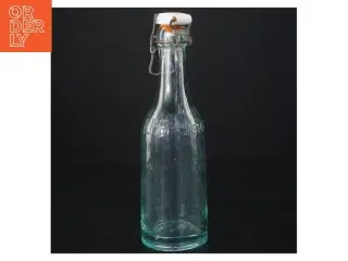 Gammel glasflaske med patentlukning (str. 21 x 6 cm)