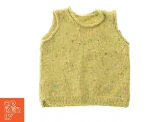 Strikket vest (str. Bryst, 33 cm. længde. 36 cm)