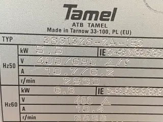 El motor 5.5 kw.