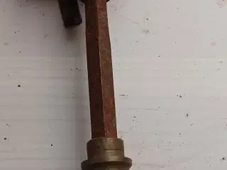 Kugledørgreb, messing, antikke, flere stk.