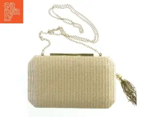 Flettet aften clutch med kæde fra Forever New (str. 20 x. 12 cm)