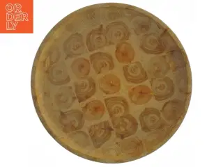 Træfade med cirkelmønster (str. Ø 20 cm)