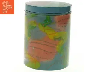 Irma Dekorativ Kunst dåse med låg (str. H. 15 cm. ø. 11 cm)
