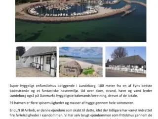 Med udsigt til vandet.