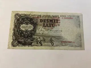 10 Latu 1937 Latvia