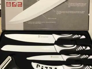 9 stk Kitchen King køkkenknivsæt 6-pak ass farver