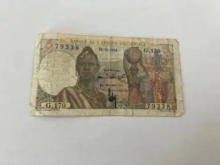 French West Africa 5 Francs 1953 - Slidt