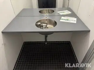 Bordplade med håndvask