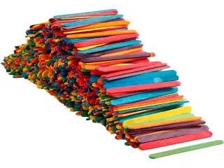 Assorterede Træpinde 11,4 cm - 1000 stk. til Kreativitet