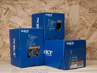 Spånpladeskrue NKT PLATA®+, El. Galv 4,8 x 75 - 250 stk