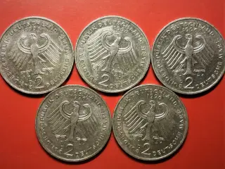 TYSKLAND 5 x 2 MARK 1996 D BEDRE ÅR! Ludwig Erhard
