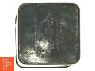 Vintage dekorativ metaldåse (str. 13 cm. 10 cm)