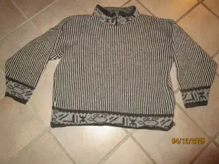 Pæn 100% uld sweater halfzip sweater str.M. People