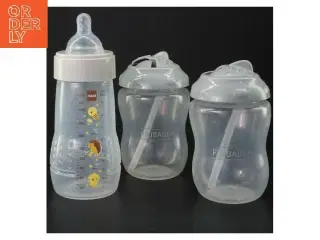 Sæt med sutteflasker fra Filibabba, Måske MAM (str. 17 cm og 12 cm)