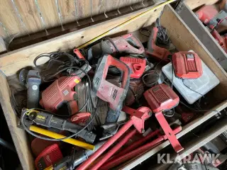 Håndværktøj Hilti/Milwaukee/Rems - 1 palle