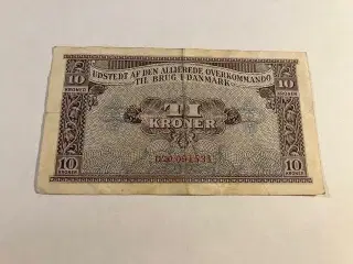 10 Kroner Den Allierede Overkommando Danmark