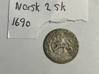 2 Skilling 1690 Norge