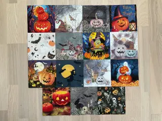 Nye uhyggelige Halloween servietter