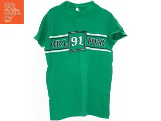 Grøn GirlPower T-shirt med tryk fra D-XEL (str. 152)