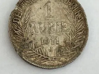 1 Rupie 1911 German East Africa - Dårlig stand