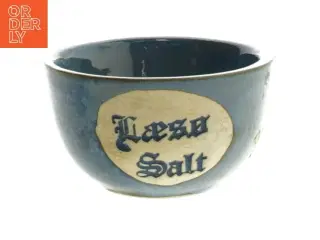 Blå Læsø Salt skål (str. Ø 9,5x5 cm)