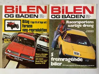 BILEN og BÅDEN blade 1972 og 1973.