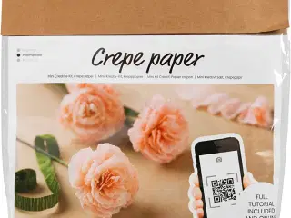 Mini DIY Kit Crepepapir, Nelliker, Stræk/crepe: 180%, 105 g, 1 pk.