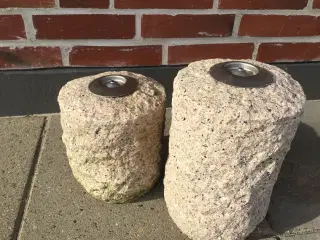 Havefakler i sten (granit) 