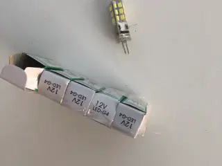 5 styk G 4 led pærer 12 volt til Campingvogn
