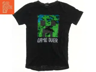 T-shirt med &#39;Game Over&#39; motiv fra Jinx (str. 140)