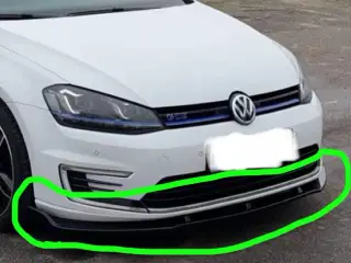 Front spoiler til VW Golf 7 helt ny