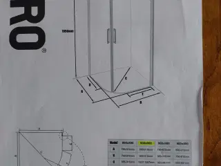 Brusehjørne 90x90
