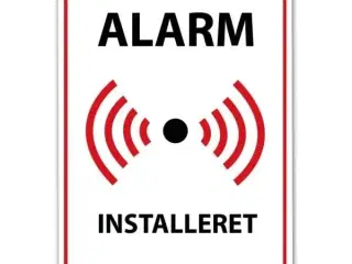 Alarm klistermærke