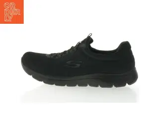 UBRUGTE Sorte Skechers Memory Foam sneakers (str. 41)