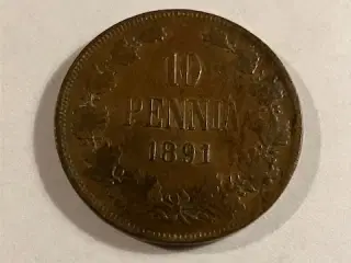 10 Pennia 1891 Finland