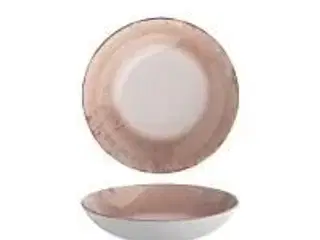 12 stk. Tallerken coupe dyb rosa 215 mm Stone