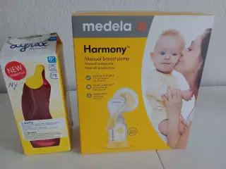 Medela brystpumpe + Anti kolik sutteflaske (nye)