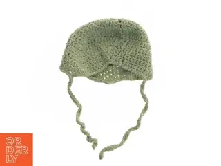 Strikket babyhue med snore (str. 14x11 cm)