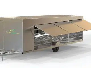 Hønsehus mobilt Chicken Caravan 450